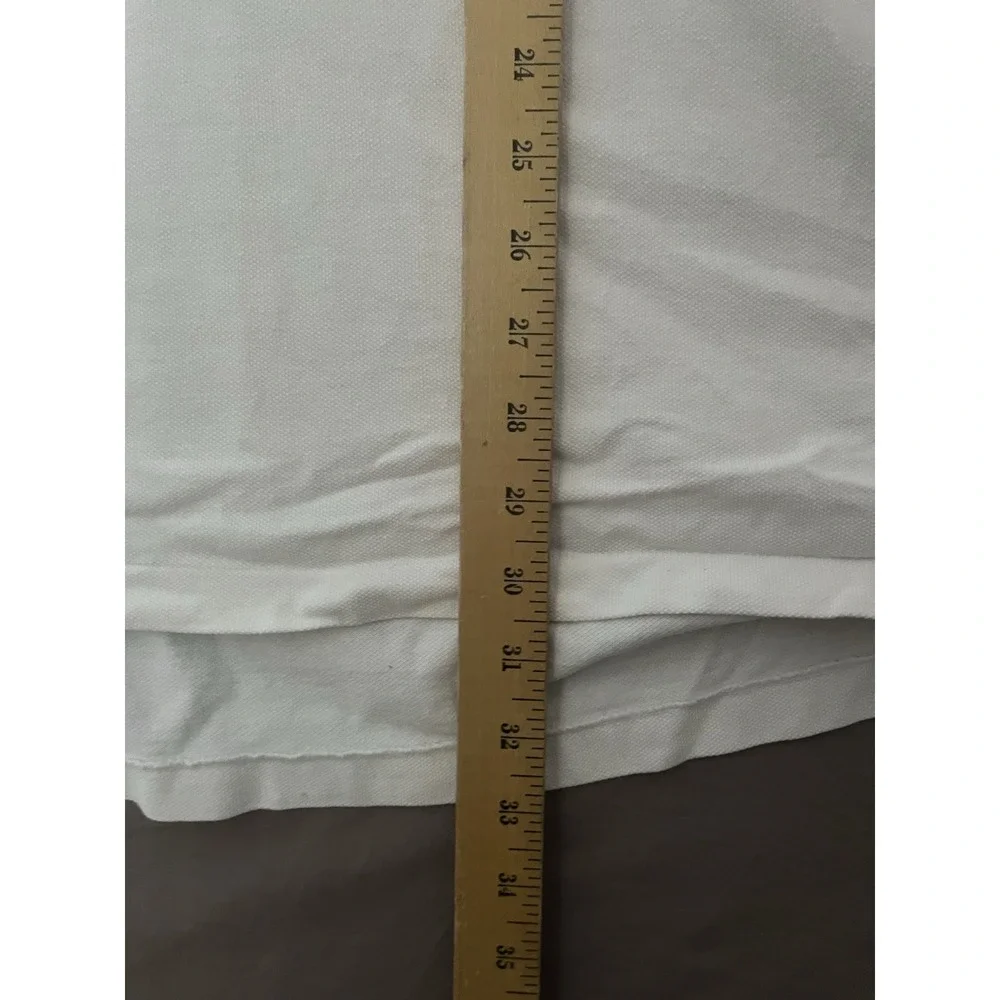 Ralph Lauren Polo Shirt Men's Size 3XLT Long Tall White Short Sleeve Pony Preppy